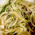 ネコのみさき's cooksnap of when they made もやしと新玉ねぎときゅうりのポン酢サラダ.