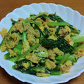 55才のおじさん's cooksnap of when they made めんつゆで簡単＊小松菜とツナと卵炒め.