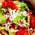 9ma9ma's cooksnap of when they made 簡単5分♪冷たいトマト＆しらすスープ素麺.