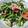 rikoe's cooksnap of when they made おかひじきとささみのカラシマヨ和え.