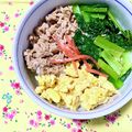 ふたごゆき's cooksnap of when they made 我が家の三色丼.
