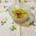 yesmama's cooksnap of when they made キャベツと炙りうす揚げ・トマトの酢の物♪.