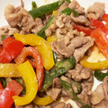 けいちき's cooksnap of when they made 簡単！豚肉とパプリカのごまみそ炒め.