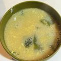 y_u♡'s cooksnap of when they made わかめと卵のお味噌汁。.
