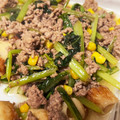 にこわんSmile's cooksnap of when they made ◇♪簡単！小松菜と合挽き肉の炒め煮♪◇.