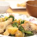 どこでもいっしょ's cooksnap of when they made 新じゃが・アスパラ・鶏肉の味噌バター.