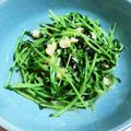 ぽろっとＱちゃん's cooksnap of when they made 町中華メニュー　豆苗のにんにく炒め.