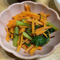 ポメちょん's cooksnap of when they made 人参と小松菜のナムル.