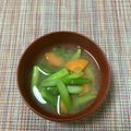 おはなすき's cooksnap of when they made 簡単やさしい味アスパラとにんじんの味噌汁.