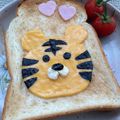 yuminan47k's cooksnap of when they made 2022寅年★トラちゃんチーズトースト.