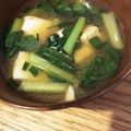 ちょっちゃん君's cooksnap of when they made 厚揚げと小松菜の白だし味噌汁.