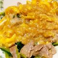 しゅがーぐらいだー's cooksnap of when they made ふわふわ卵が決め手♡豚肉とほうれん草炒め.