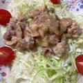 ココアLoveママ's cooksnap of when they made 安い豚こま肉で５分料理☆照りマヨ焼き～♪.