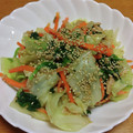 55才のおじさん's cooksnap of when they made ツナと春キャベツとほうれん草のごま和え☆.