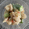 h8roco's cooksnap of when they made オクラとエビのマヨ柚子胡椒【JA福岡市】.
