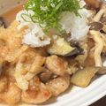 クックホワイティー☆'s cooksnap of when they made 鶏もも肉となすの甘酢みぞれ煮.