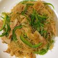 MissH0423's cooksnap of when they made ピーマンと豚肉、春雨の塩味炒め。.