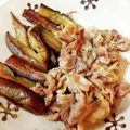 サンフラワー30's cooksnap of when they made 簡単！麺つゆでナスの煮浸し、豚肉入り☆.