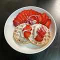 Flykitty's cooksnap of when they made フワフワサクサク！アメリカ本番ワッフル.
