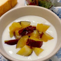 ☆あいちゃん's cooksnap of when they made さつまいもとはちみつレモンのヨーグルト☆.