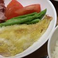 ☆ごはんできた☆'s cooksnap of when they made 赤魚のカレーパン粉焼き.