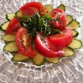 クレイプメートル's cooksnap of when they made トマトのサラダ☆青じそがけ.