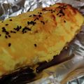 YuIRittsu's cooksnap of when they made 皮付きのスイートポテト（カスタード入り）.