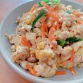 ☆３匹の子ぶた☆'s cooksnap of when they made 豚こま炒り豆腐.