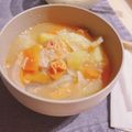 micchaaaan's cooksnap of when they made 春キャベツと鮭のおかずみそ汁.