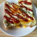 ミモザパンチ's cooksnap of when they made 簡単☆目玉焼きチーズトースト.