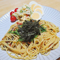 まる゜'s cooksnap of when they made 梅と大葉の和風冷製パスタ.