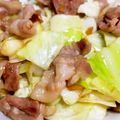 よしよしのキッチン☆'s cooksnap of when they made 豚バラとキャベツのガリバタ炒め♪.