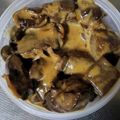 まったりと's cooksnap of when they made こんにゃくと鳥レバーのカラシマヨ和え.
