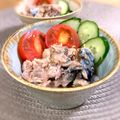 ＊sunlight＊'s cooksnap of when they made 鯖缶活用＊旨塩中華サラダ.