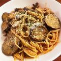なーなちゃん's cooksnap of when they made 【簡単サバ缶レシピ】なすとしめじのパスタ.