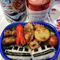 クック89LA6X☆'s cooksnap of when they made 幼稚園年少さんお弁当☆新幹線.