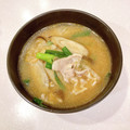 クックEBXFTK☆'s cooksnap of when they made 牛蒡と豚キムチのほっこりお味噌汁.