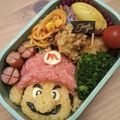 gakyoko's cooksnap of when they made キャラ弁☆スーパーマリオ☆マリオ.