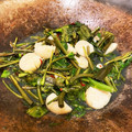kuuchan86's cooksnap of when they made ◎エビとホタテの空芯菜炒め◎.