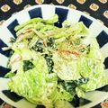 龍青空ママ's cooksnap of when they made レタスとカニカマとワカメのサラダ.