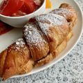 yu🐓's cooksnap of when they made 簡単速攻パン屋さん風♡チョコクロワッサン.