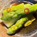 MizuhoBank's cooksnap of when they made アスパラの浅漬け.