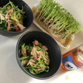 まめはっぱ's cooksnap of when they made お弁当にも◎豆苗とカニカマのさっぱり和え.