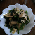ramieru's cooksnap of when they made たけのことほうれん草のバター炒め.