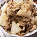 月✳Iris's cooksnap of when they made 舞茸と豚バラ大根のガリバタ炒め.