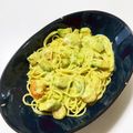 ponpocojp's cooksnap of when they made 海老アボカドの醤油マヨクリームパスタ♪.