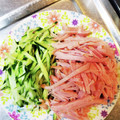青森在住's cooksnap of when they made きゅうりの「千切り、細切り」.
