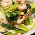 TeaChan214's cooksnap of when they made 本格的なエビと青菜のあんかけ焼きソバ.