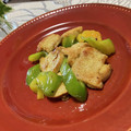 Laufen's cooksnap of when they made 鶏むね肉とピーマンのマヨカレー炒め♪.