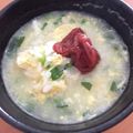 フジぽん's cooksnap of when they made ひとりランチ♪にら玉雑炊＊焼き梅添え.